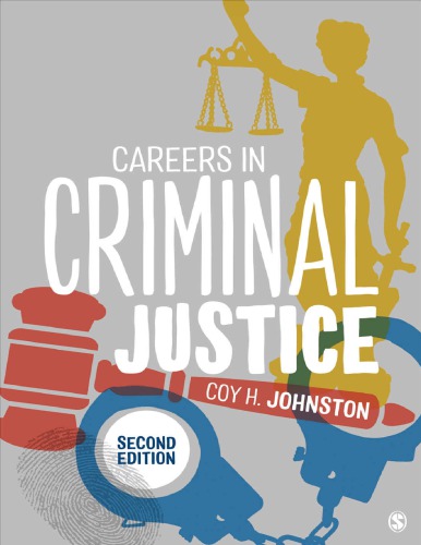 Careers In Criminal Justice Paperback Coy H Johnston