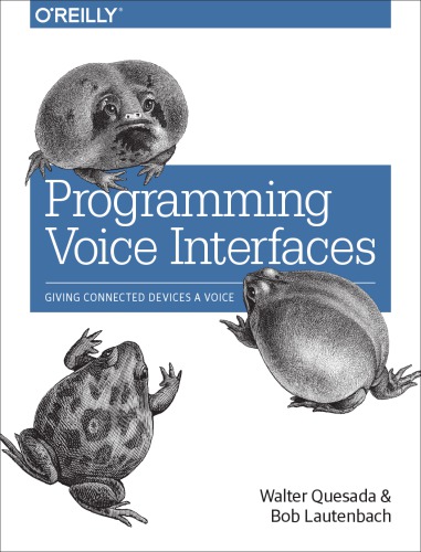Programming Voice Interfaces 1st Edition Walter Quesada Bob Lautenbach