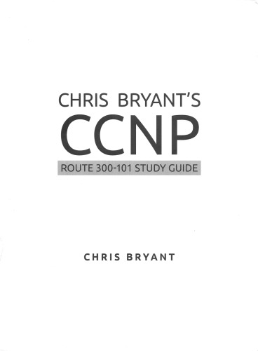 Chris Bryant Ccnp Route 300101 Chris Bryant