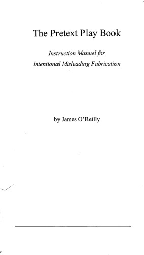 Pretext Play Book James Oreilly
