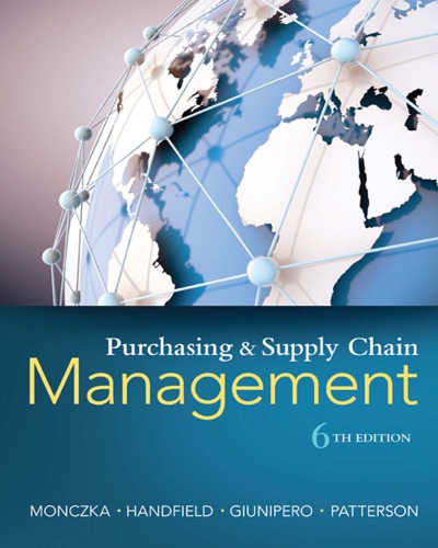 Purchasing And Supply Chain Management Robert M Monczka Robert B Handfield