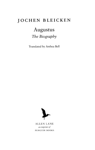 Augustus The Biography Jochen Bleicken