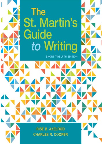 The St Martins Guide To Writing Short Edition Paperback Rise B Axelrod Charles R Cooper