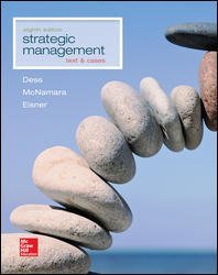 Strategic Management Text And Cases Hardcover Gregory G Dess Gerry Mcnamara Alan B Eisner