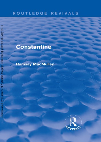Constantine 2nd Edition Ramsay Macmullen
