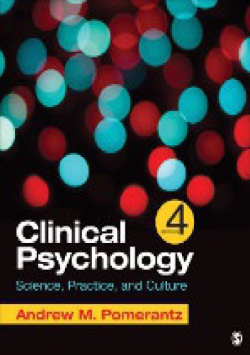 Clinical Psychology Science Practice And Culture Paperback Andrew M Pomerantz
