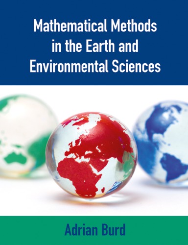 Mathematical Methods In The Earth And Environmental Sciences Adrian Burd