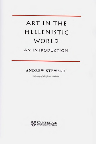 Art In The Hellenistic World An Introduction Andrew Stewart