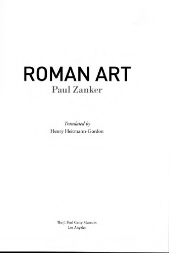 Roman Art Paul Zanker