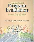 Agencybased Program Evaluation Lessons From Practice Anderson