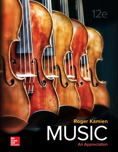 Music An Appreciation Hardcover Roger Kamien Anita Kamien