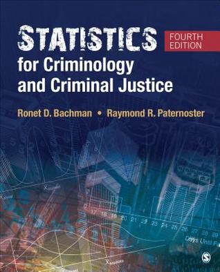 Statistics For Criminology And Criminal Justice Paperback Ronet D Bachman Raymond R Paternoster