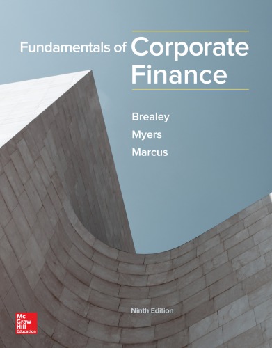 Fundamentals Of Corporate Finance Hardcover Richard A Brealey Stewart C Myers Alan J Marcus