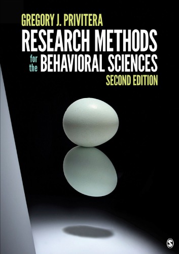 Research Methods For The Behavioral Sciences 2nd Edition Gregory J Privitera