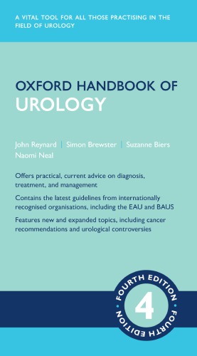 Oxford Handbook Of Urology 4th Edition John Reynard Simon F Brewster