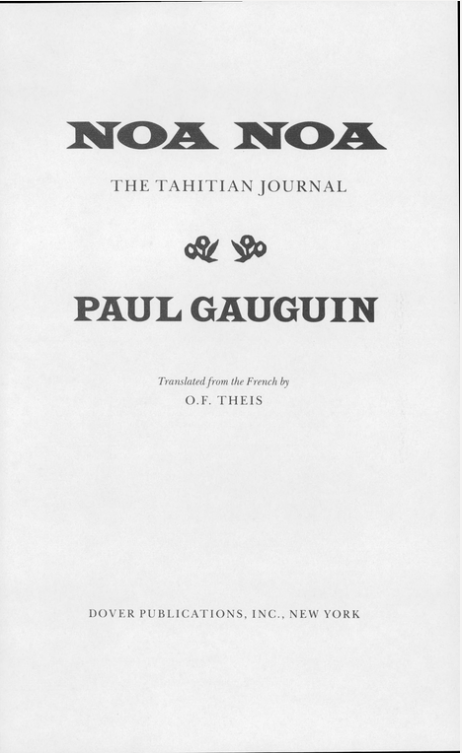 Noa Noa Paul Gauguin