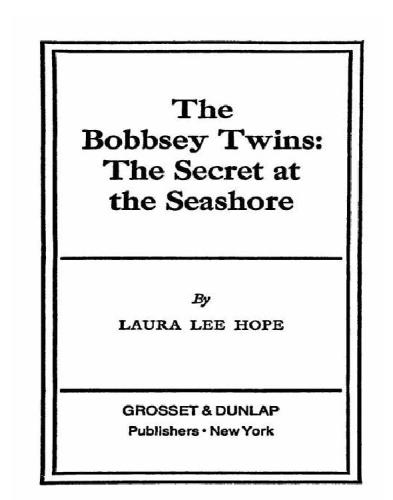 The Secret At The Seashore Rewritten Hope Laura Lee