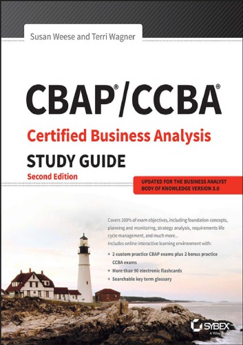 Cbapccba Certified Business Analysis Study Guide Paperback Susan Weese Terri Wagner