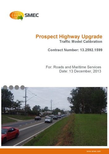 Prospect Highway Upgrade Traffic Model Calibration Wwwsmeccom