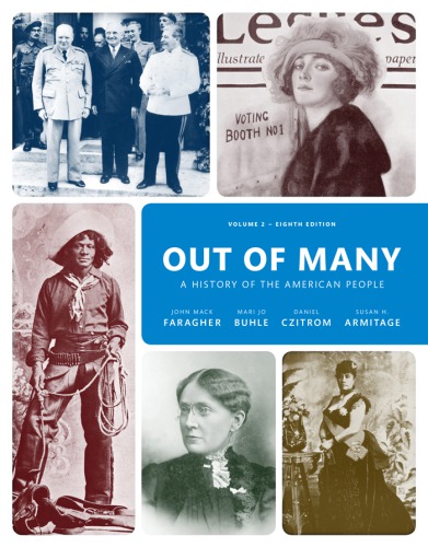 Out Of Many Volume 2 8th John Mack Faragher Mari Jo Buhle Daniel H Czitrom Susan H Armitage