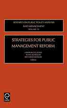 Strategies For Public Management Reform 1st Ed Mussari Riccardo Schedler