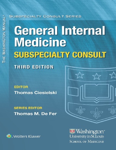 Washington Manual General Internal Medicine Consult 3rd Edition Thomas Ciesielski