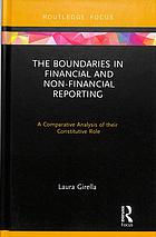 The Boundaries In Financial And Nonfinancial Reporting A Comparative Analysis Of Their Constitutive Role Girella