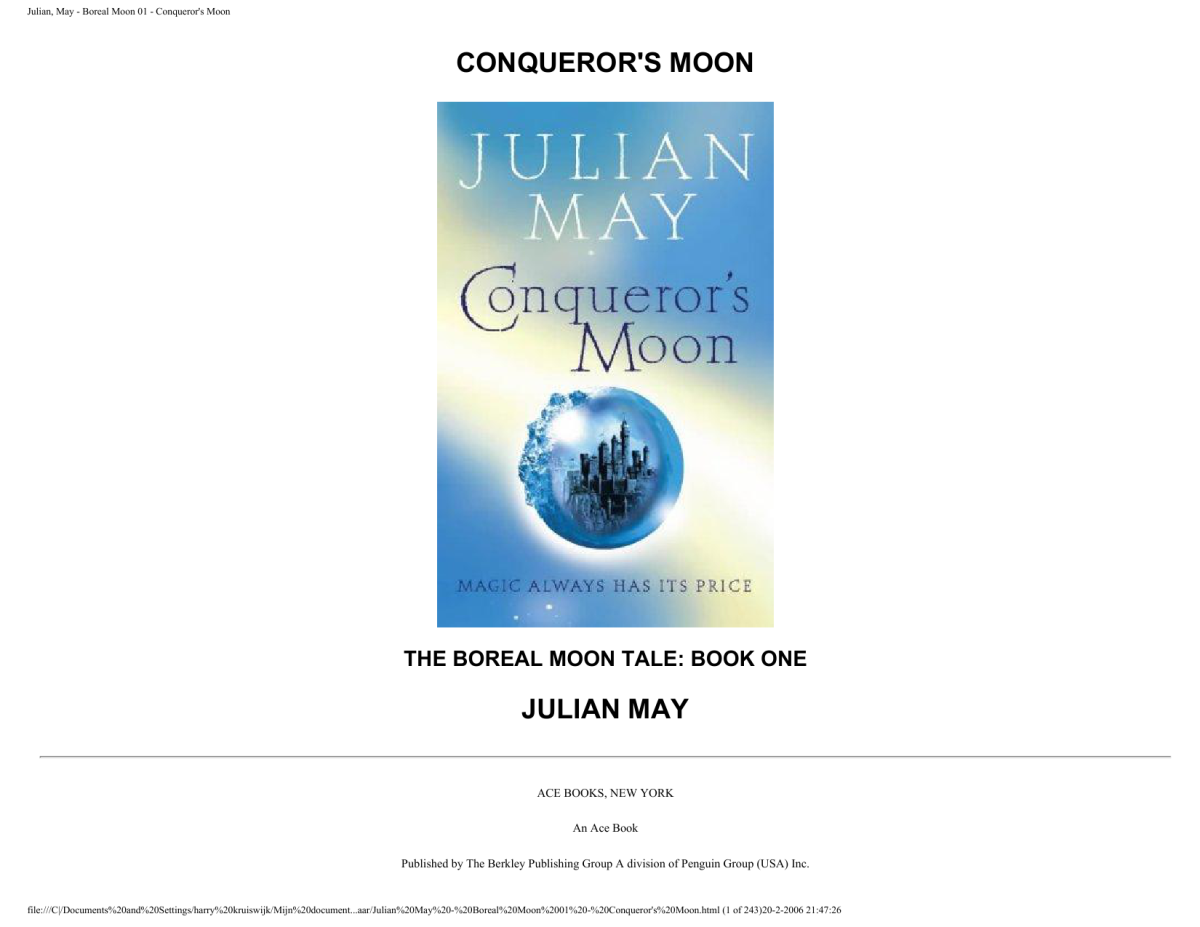 Conquerors Moon May Julian
