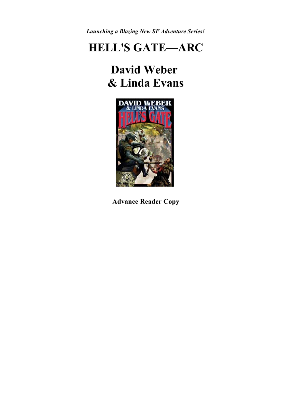 Hells Gate Weber David