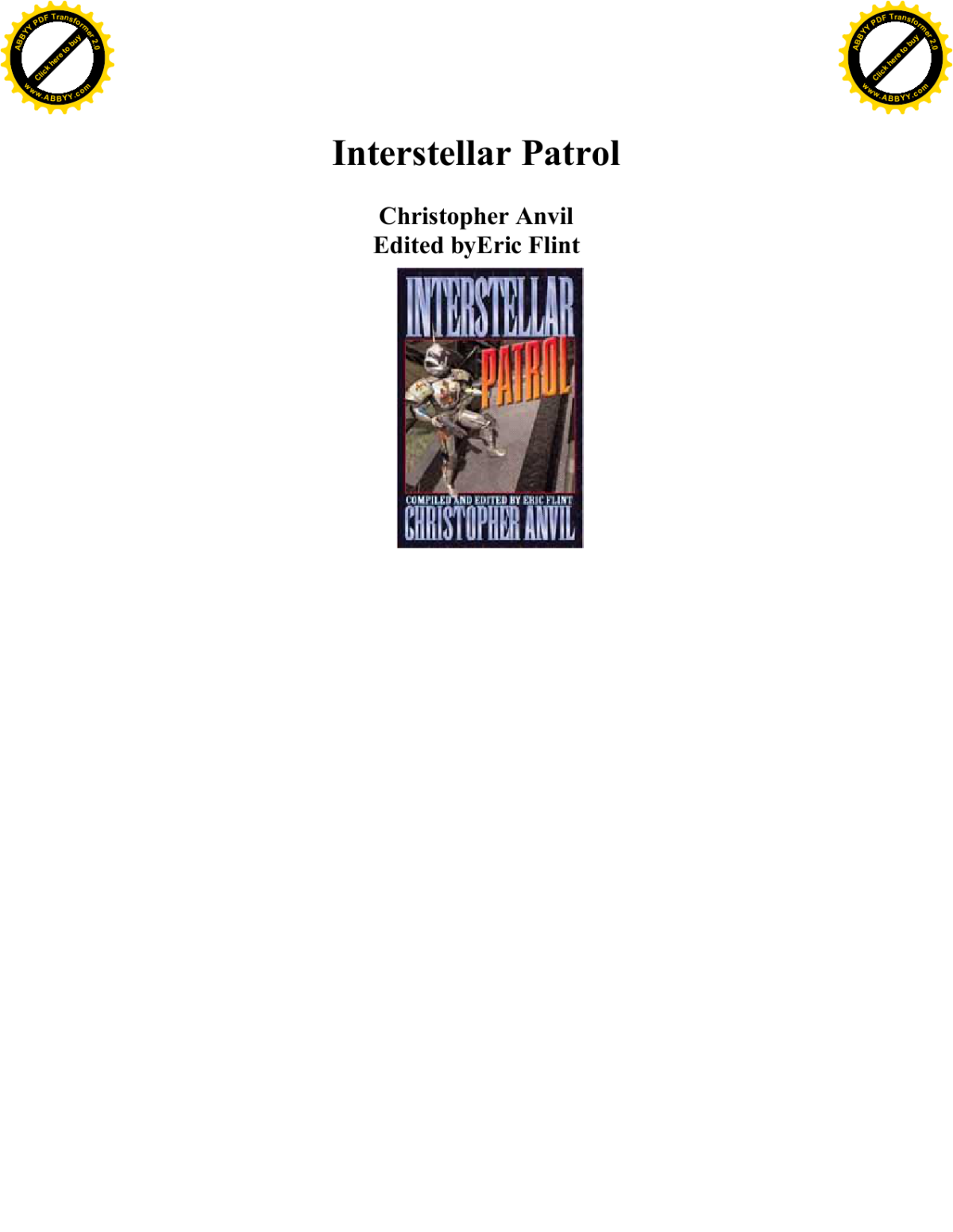 Interstellar Patrol Anvil Christopher