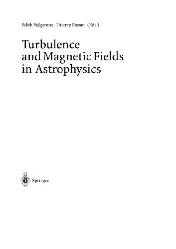 Turbulence And Magnetic Fields In Astrophysics 1st Edition Edith Falgarone