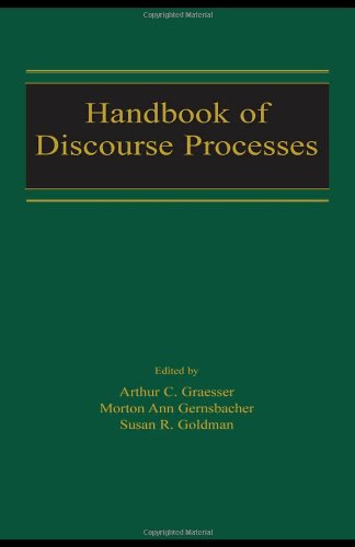 Handbook Of Discourse Processes 1st Edition Arthur C Graesser