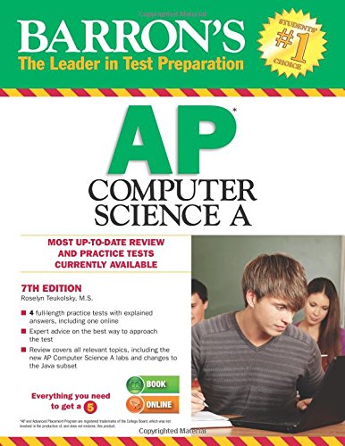 Barrons Ap Computer Science A 7th Edition Roselyn Teukolsky