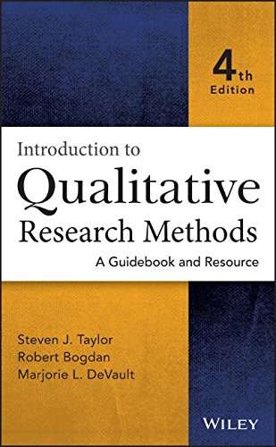 Introduction To Qualitative Research Methods A Guidebook And Resource 4th Edition Steven J Taylor