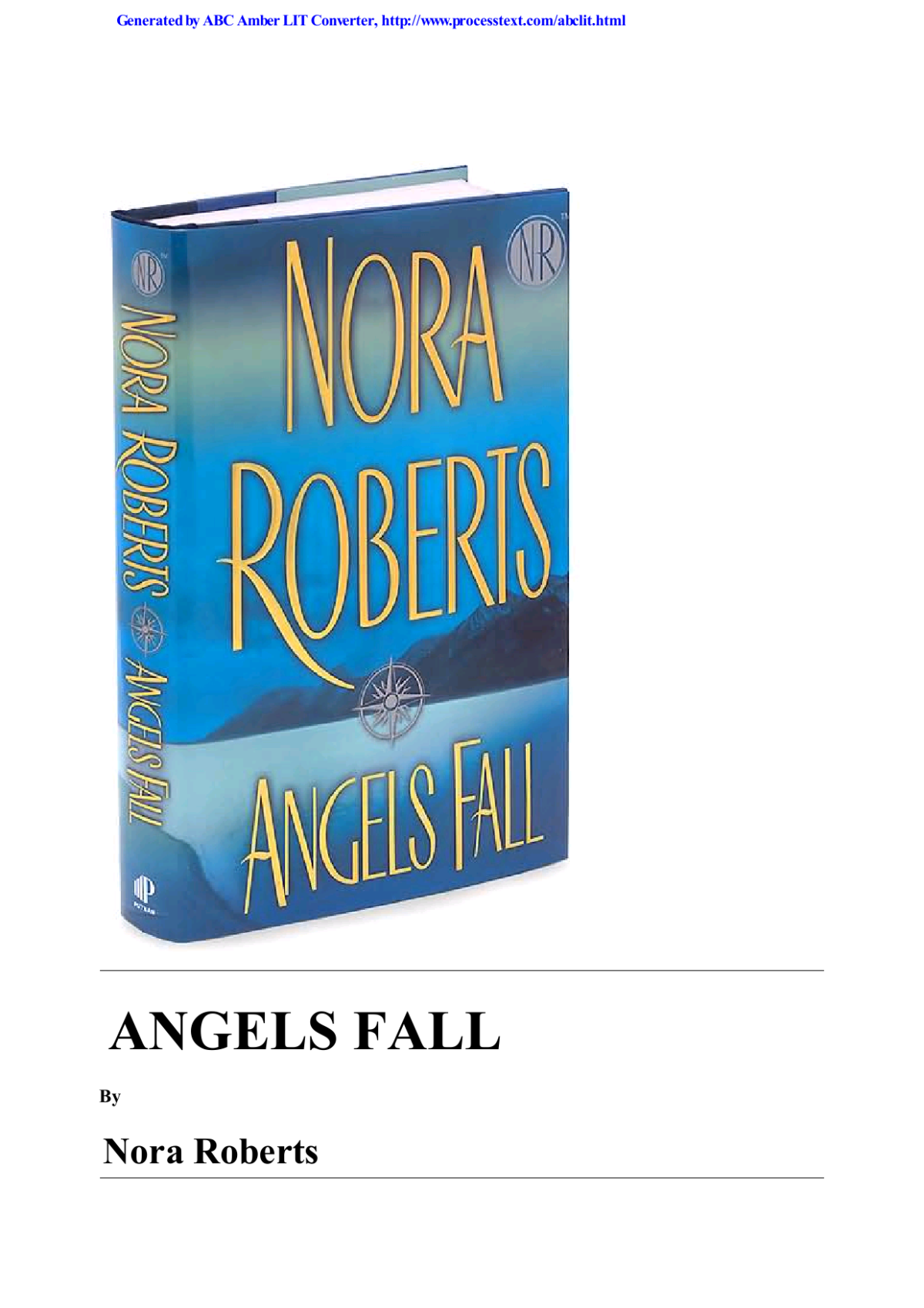 Angels Fall Roberts Nora