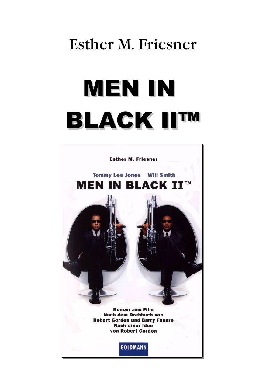 Men In Black Ii Friesner Esther M