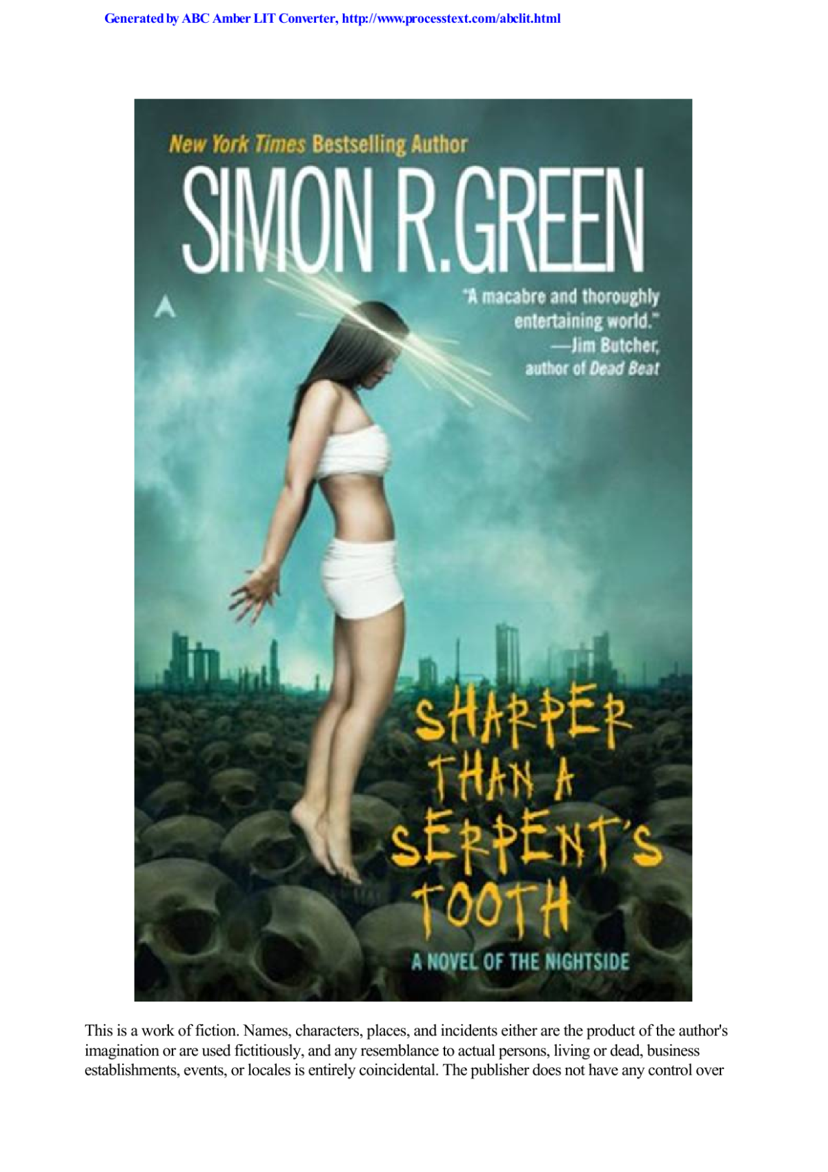 Sharper Than A Serpents Tooth Green Simon R