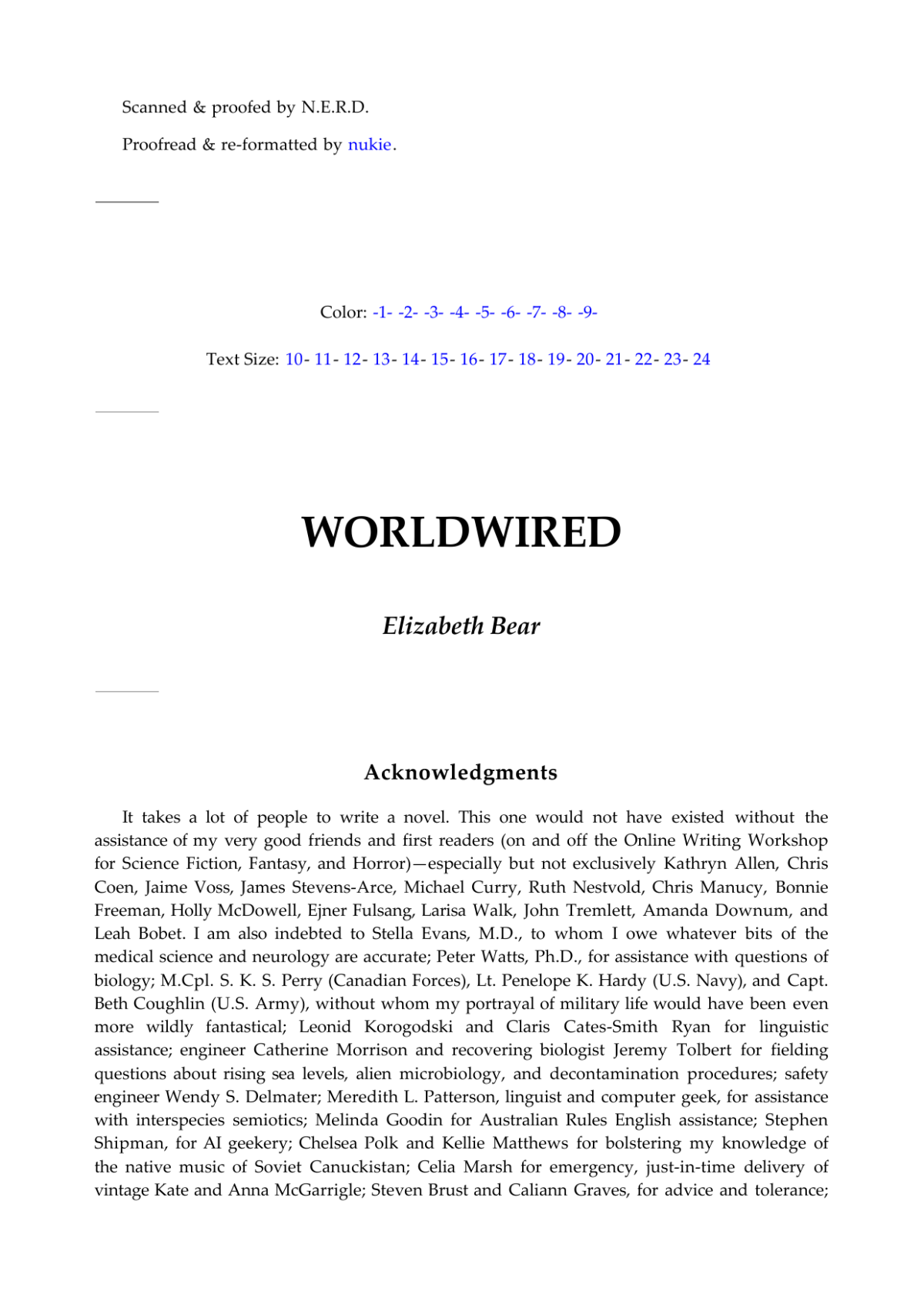 Worldwired Bear Elizabeth