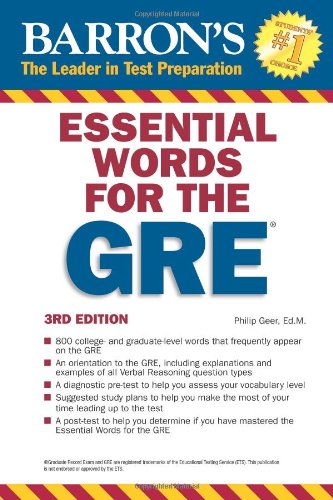 Essential Words For The Gre 3rd Edition Philip Geer Edm