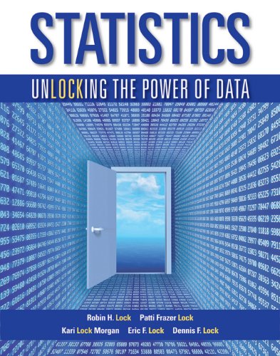 Statistics Unlocking The Power Of Data 1st Edition Robin H Lock
