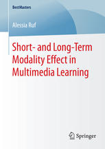 Short And Longterm Modality Effect In Multimedia Learning 1st Edition Alessia Ruf Auth