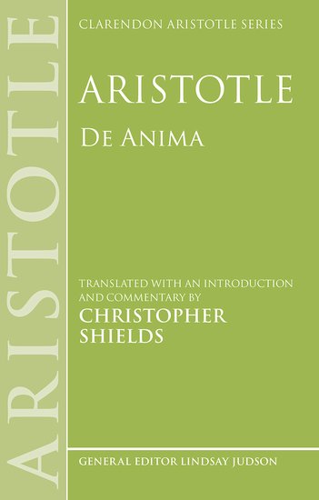 Aristotle De Anima Aristotle Christopher Shields Trans Comm
