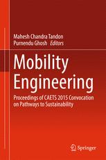Mobility Engineering Proceedings Of Caets 2015 Convocation On Pathways To Sustainability 1st Edition Mahesh Chandra Tandon