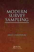 Modern Survey Sampling Chaudhuri Arijit