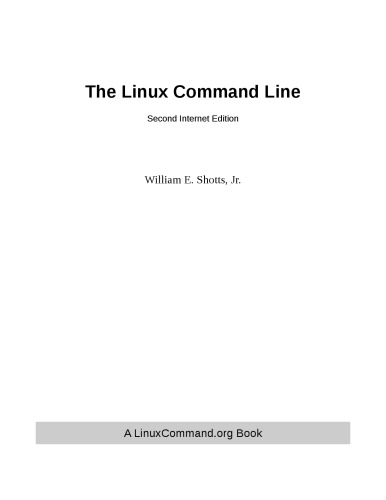 The Linux Command Line Second Internet William E Shotts Jr