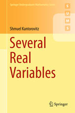 Several Real Variables 1st Edition Shmuel Kantorovitz Auth