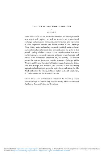 A World With States Empires And Networks 1200 Bce 900 Ce 1st Craig Benjamin Ed
