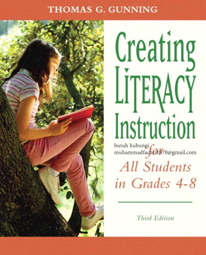 Creating Literacy Instruction For All Students In Grades 48 Thomas G Gunning