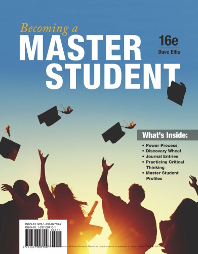 Becoming A Master Student 16th Edition 16 Edition Dave Ellis