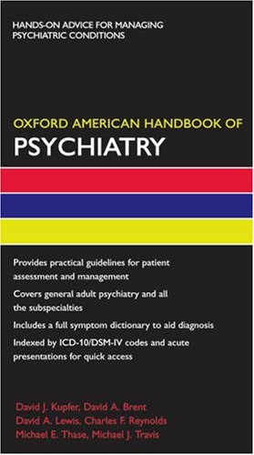 Oxford American Handbook Of Psychiatry 1st Edition David Kupfer